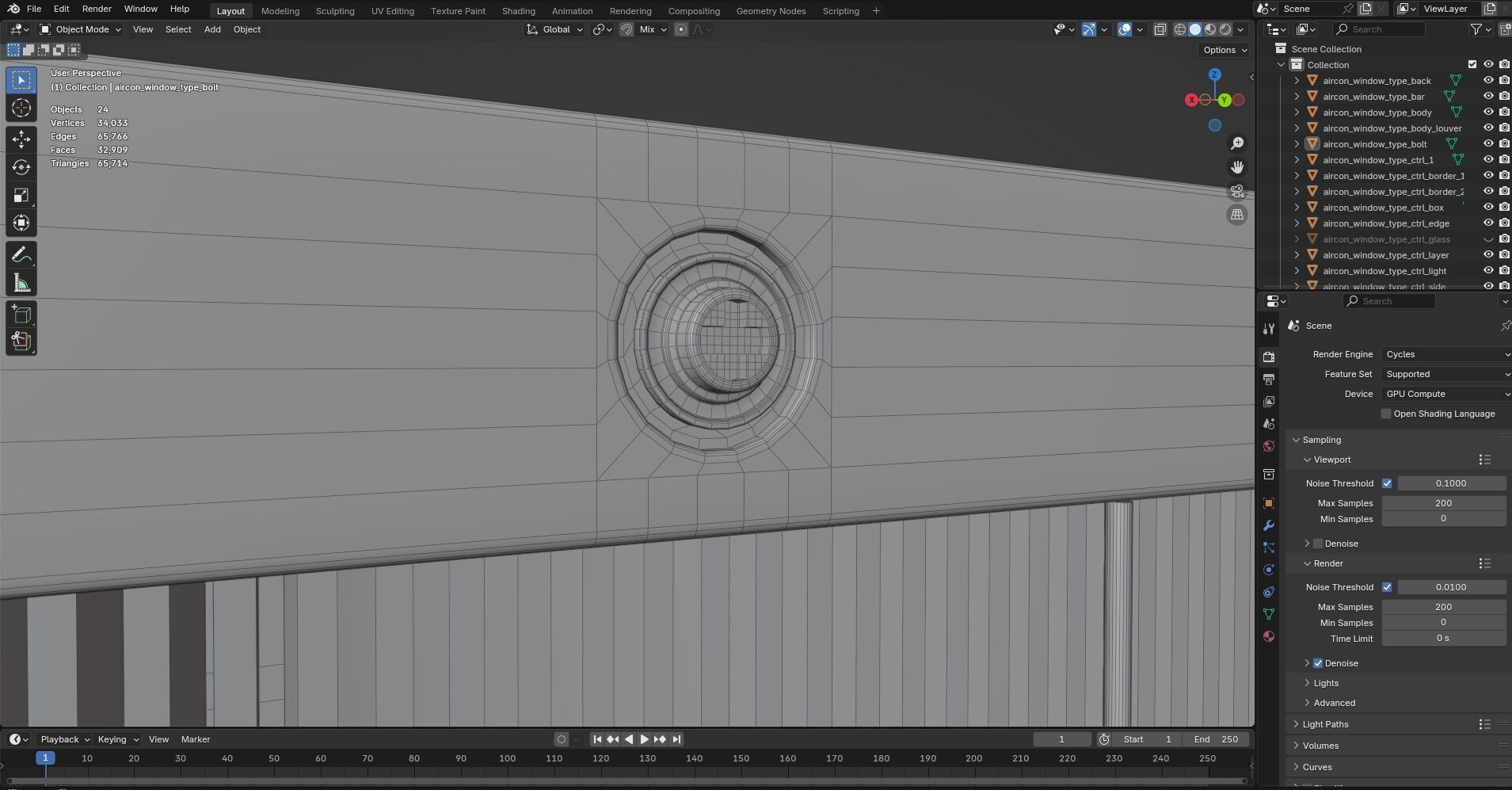 Aircon Window Type CG3 3D model_14