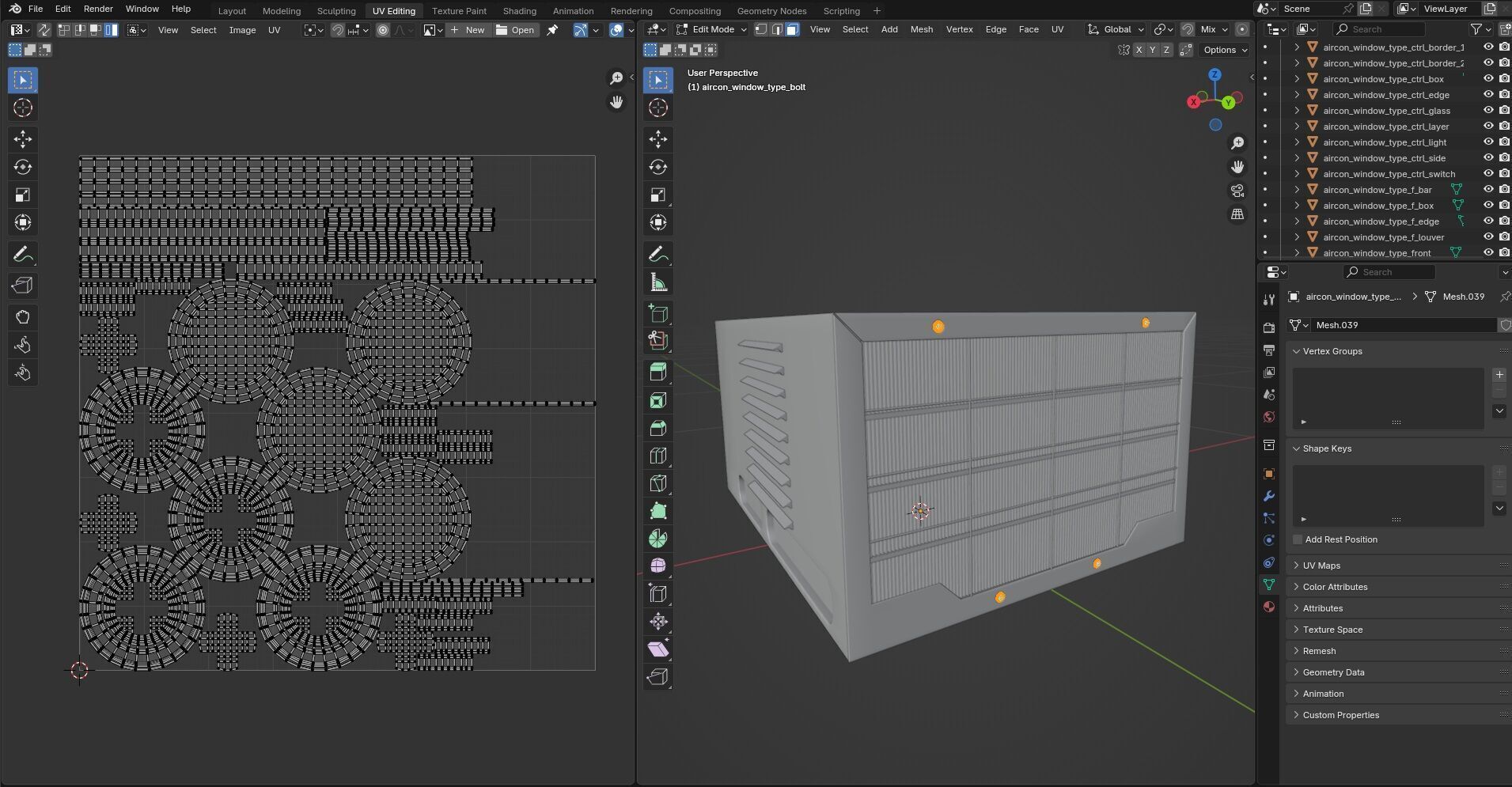 Aircon Window Type CG3 3D model_24