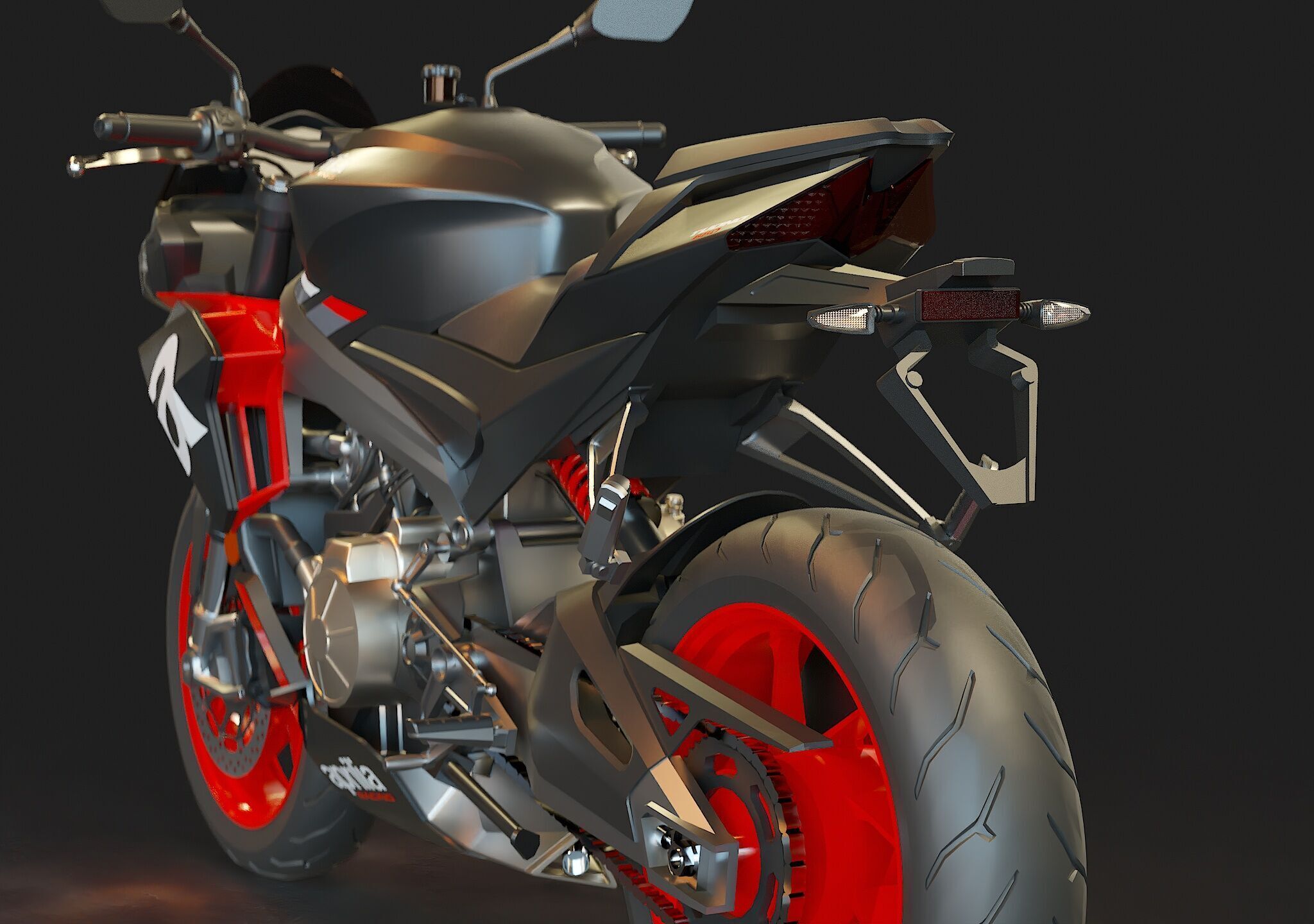 Base model Aprilia Tuono 660 2021 3D model_11