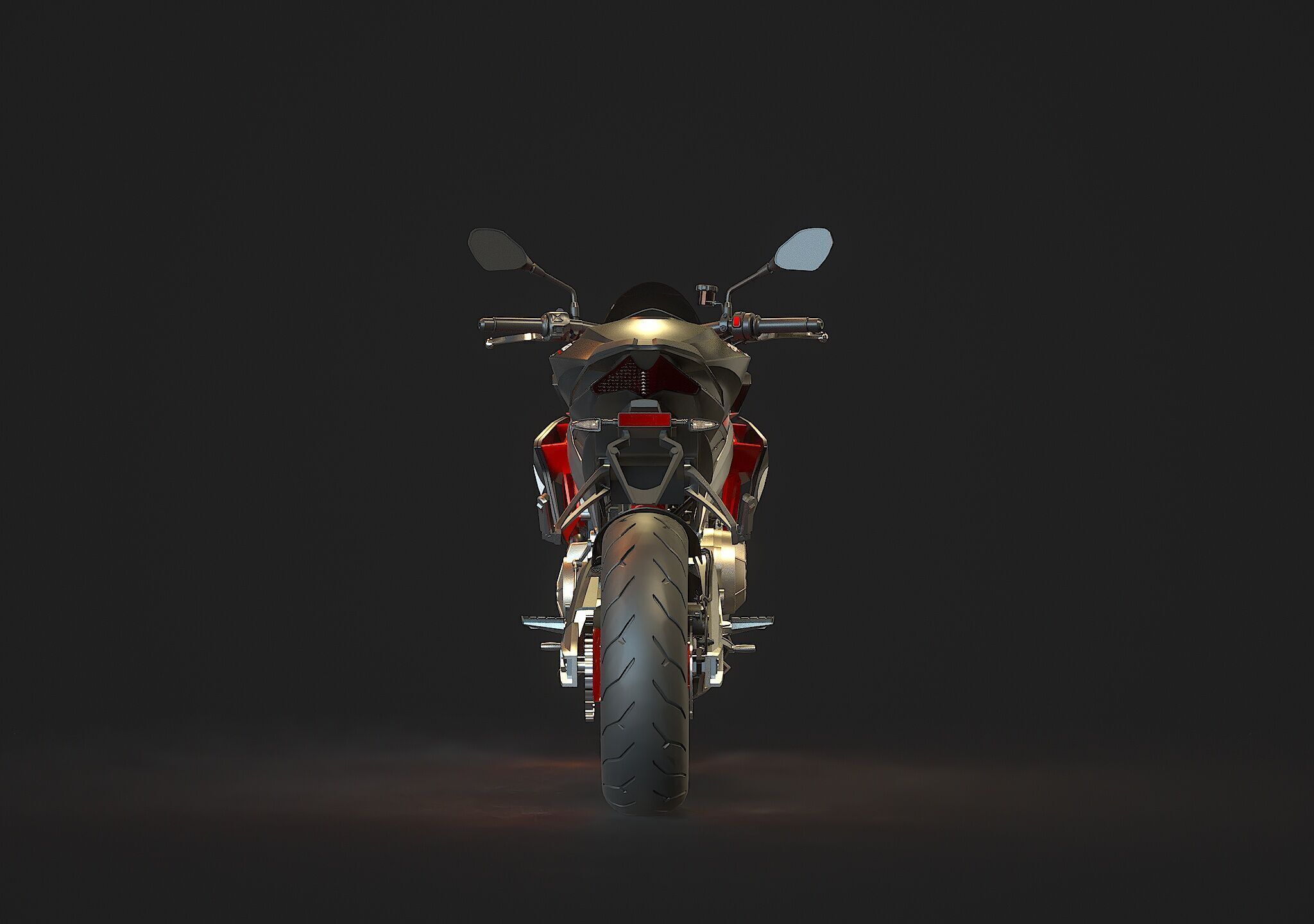 Base model Aprilia Tuono 660 2021 3D model_7