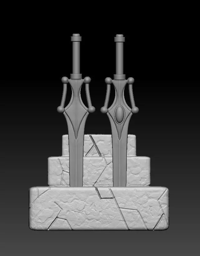 HE-MAN AND SHE-RA SWORDS FOR ACTION FIGURES 3D print model_0