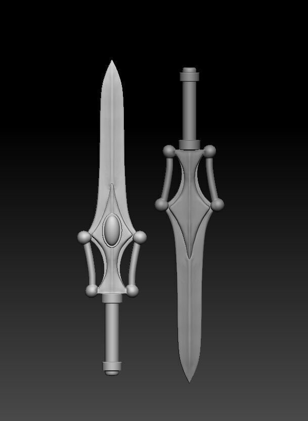 HE-MAN AND SHE-RA SWORDS FOR ACTION FIGURES 3D print model_1