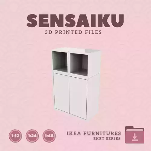 EKET Storage Combo 07 for Dollhouse - IKEA - 3D Print