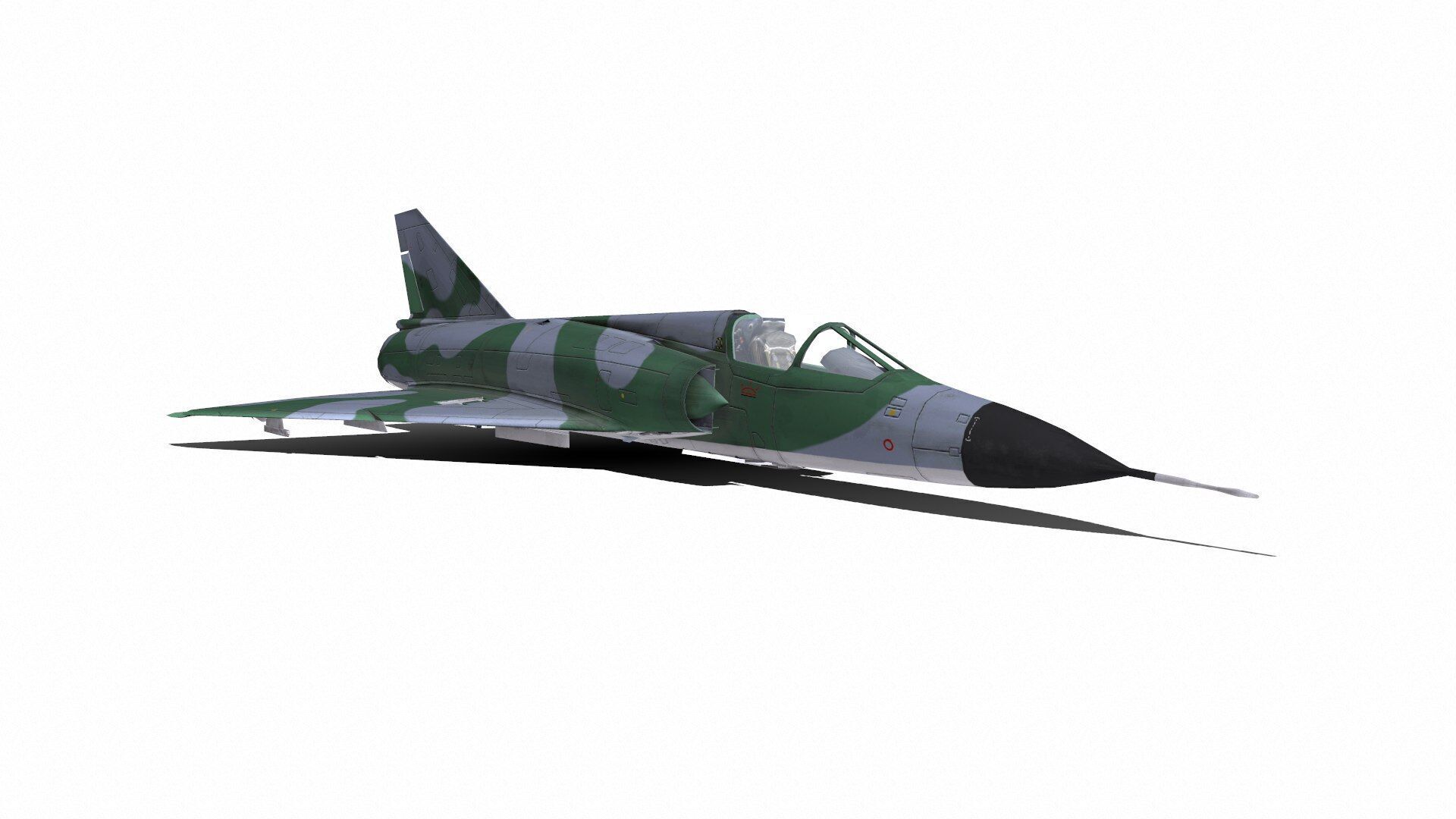 Dassault Mirage III Low-Poly Low-poly 3D model_9