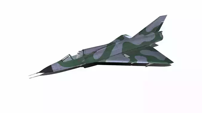Dassault Mirage III Low-Poly Low-poly 3D model