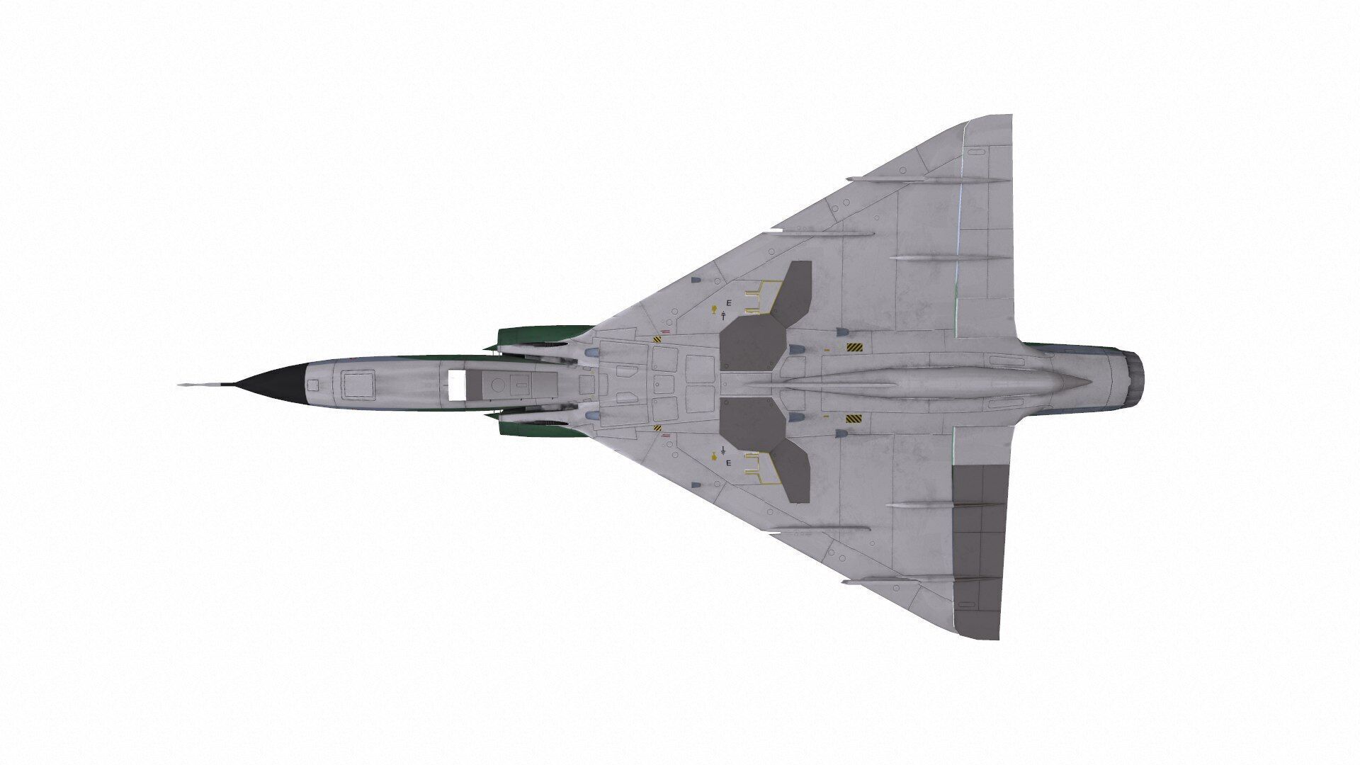 Dassault Mirage III Low-Poly Low-poly 3D model_11