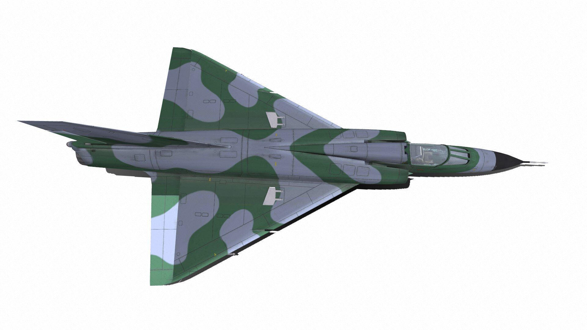 Dassault Mirage III Low-Poly Low-poly 3D model_8
