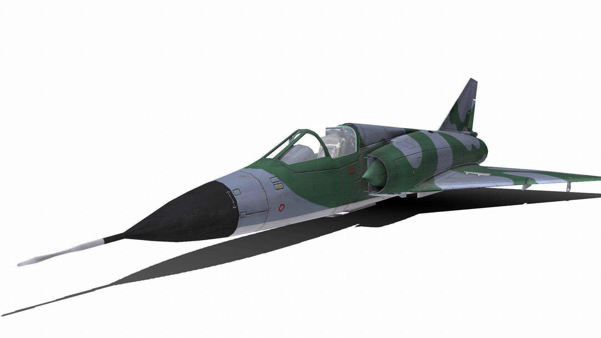 Dassault Mirage III Low-Poly Low-poly 3D model_12