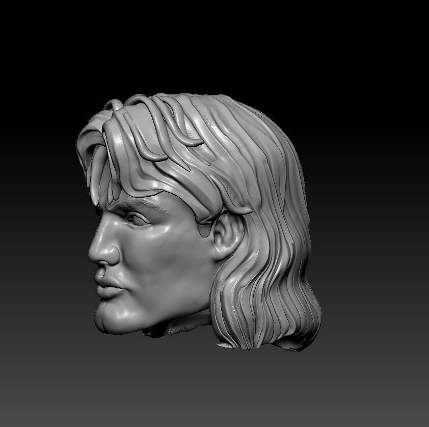 3 heads Dolph Lundgren in He-man movie  3D print model_5