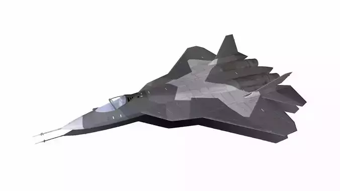 Sukhoi Su-57 Low-Poly