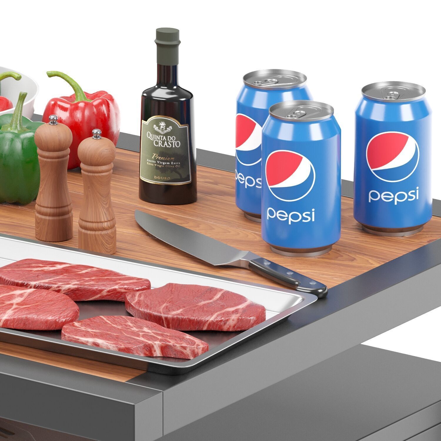 Outfitters BBQ 3D model_4