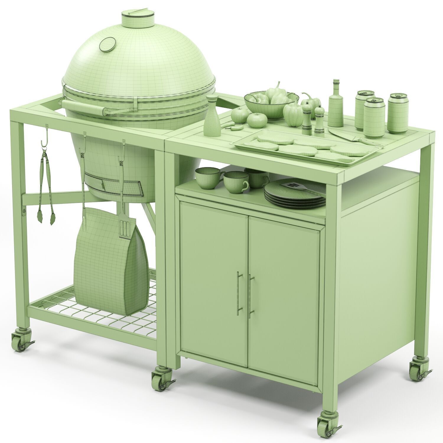 Outfitters BBQ 3D model_6