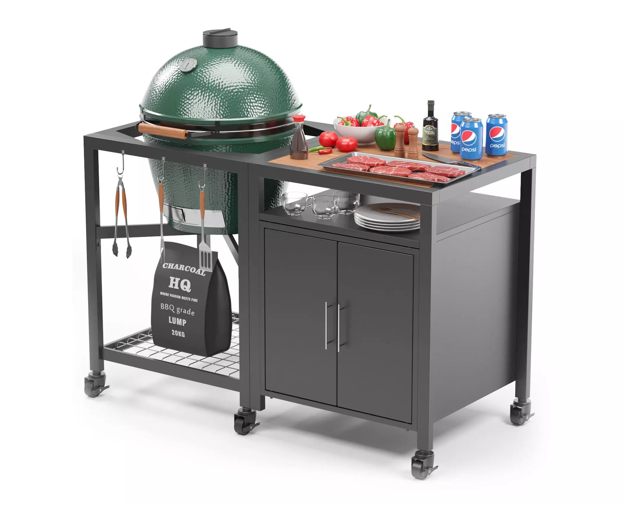 Outfitters BBQ 3D model_0