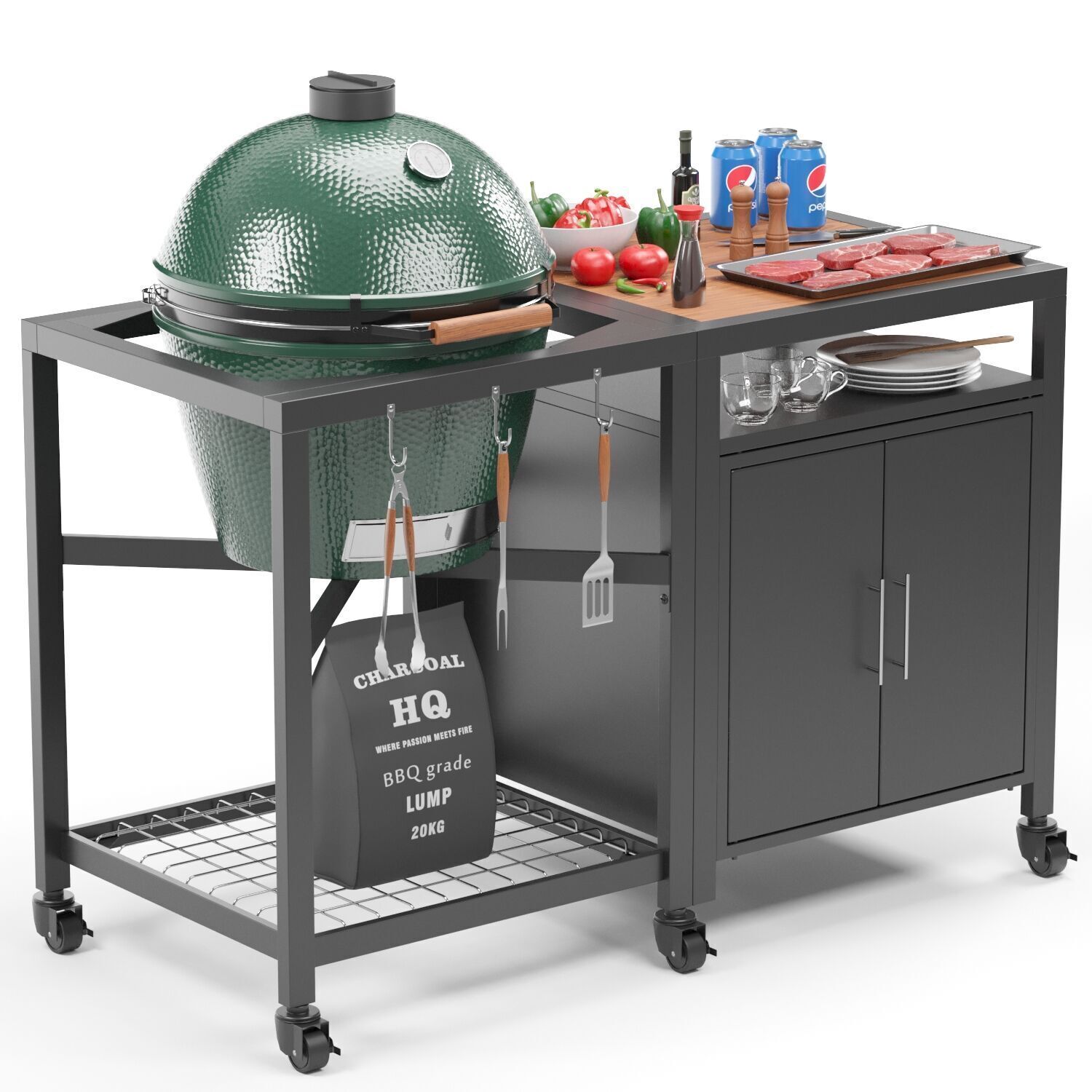 Outfitters BBQ 3D model_1