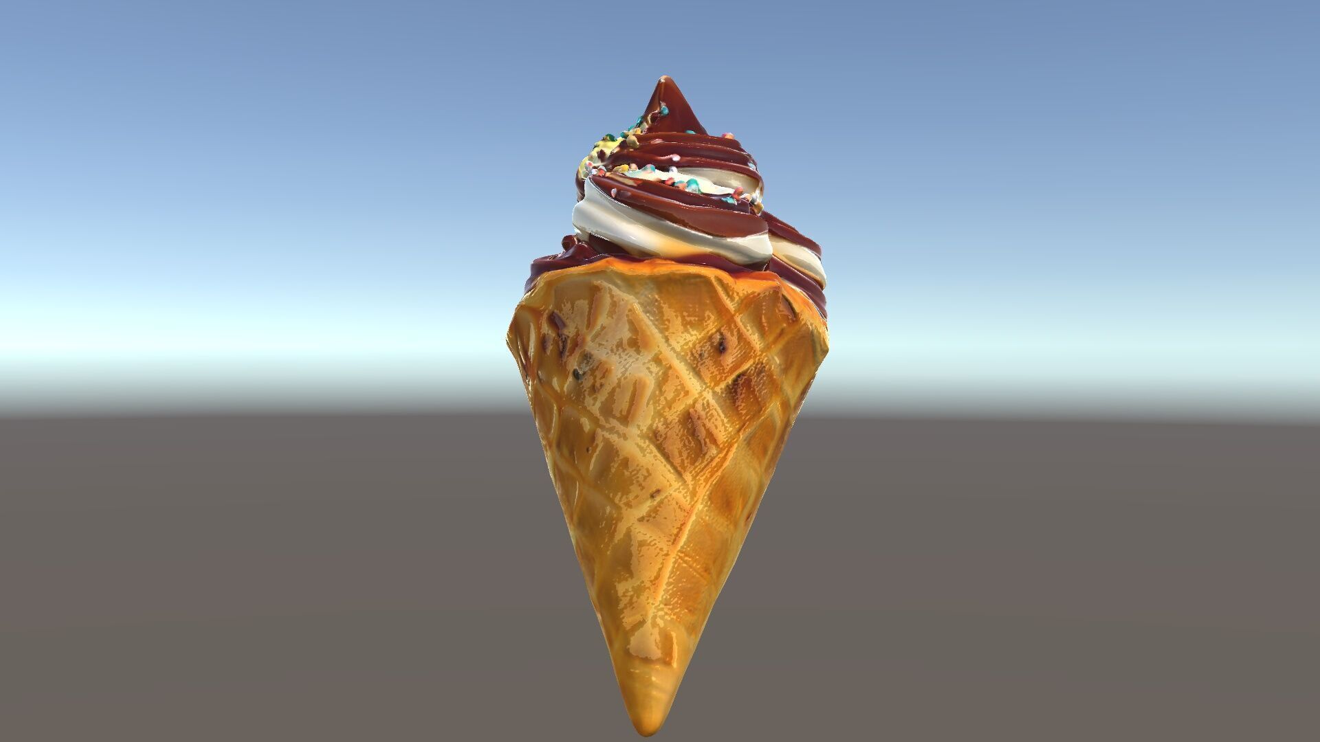 Ice Cream Cone Delight D Model Pack Low-poly 3D model_9
