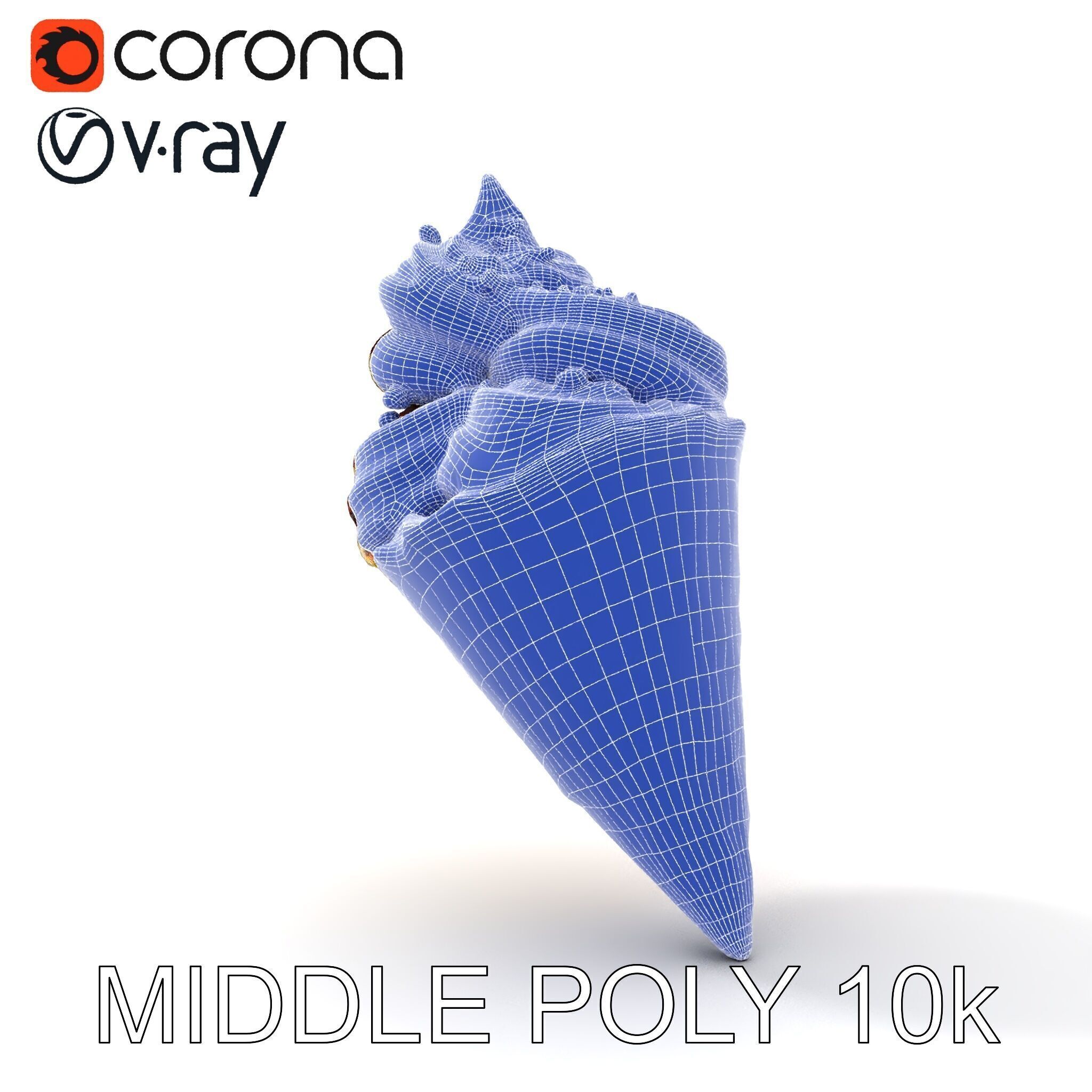 Ice Cream Cone Delight D Model Pack Low-poly 3D model_28