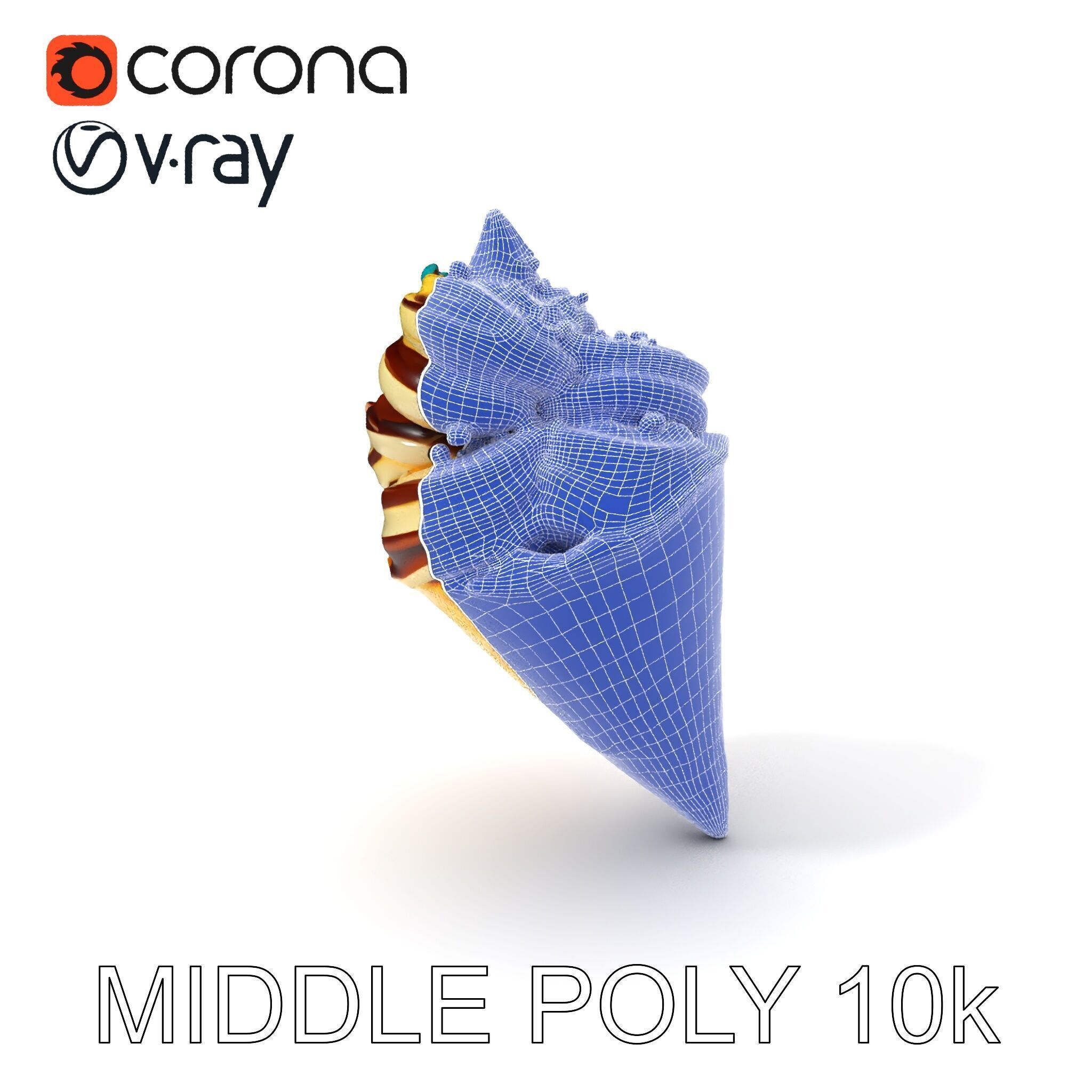 Ice Cream Cone Delight D Model Pack Low-poly 3D model_19