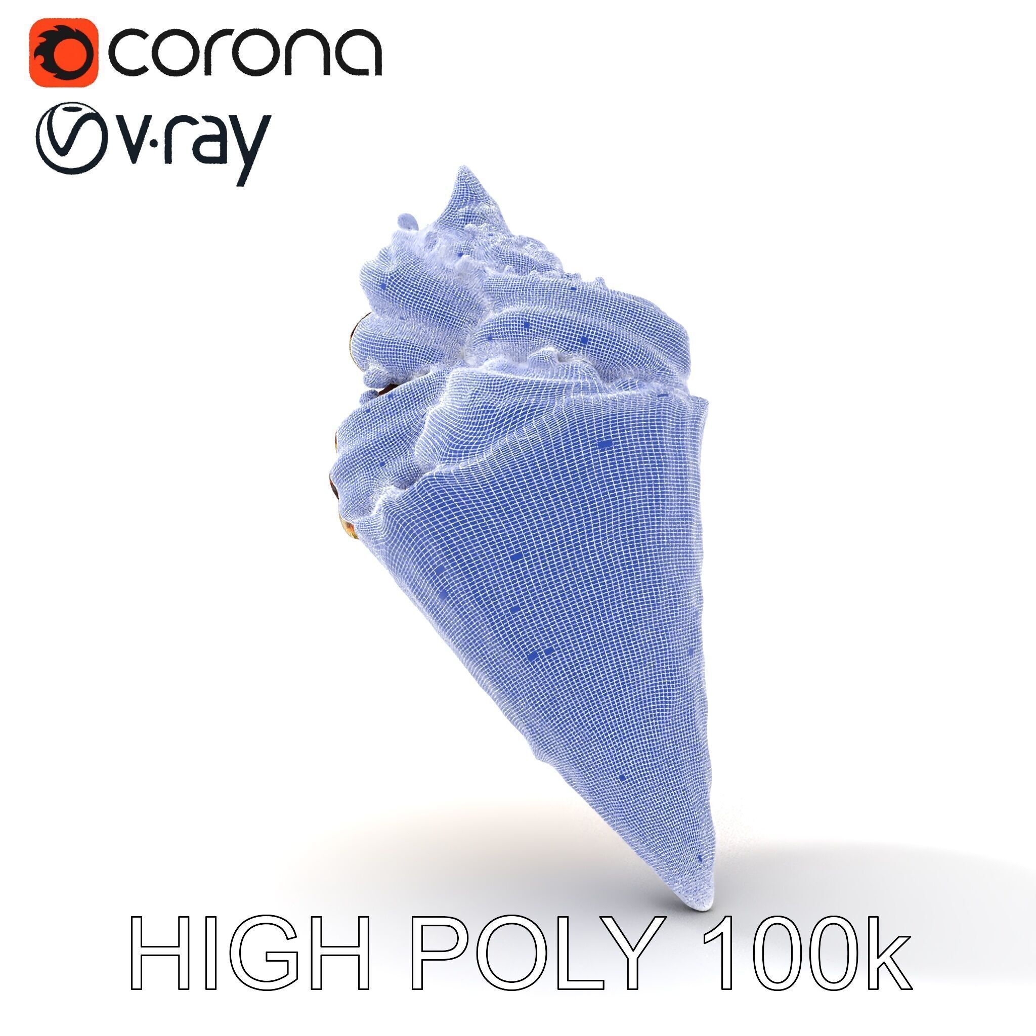 Ice Cream Cone Delight D Model Pack Low-poly 3D model_15