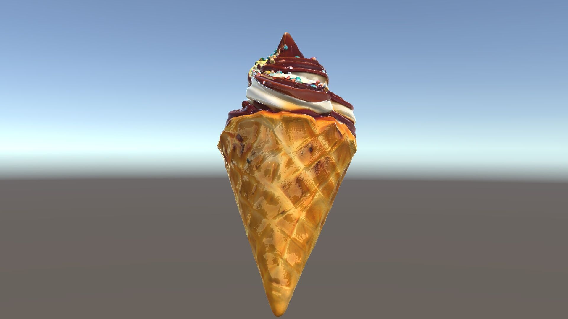 Ice Cream Cone Delight D Model Pack Low-poly 3D model_5