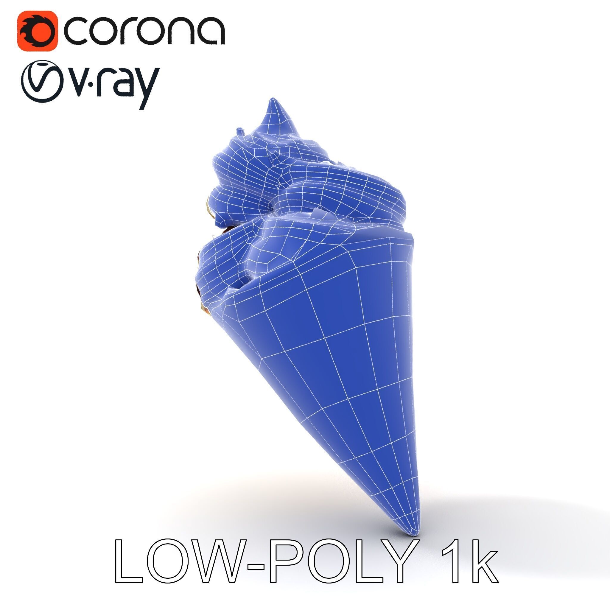 Ice Cream Cone Delight D Model Pack Low-poly 3D model_29