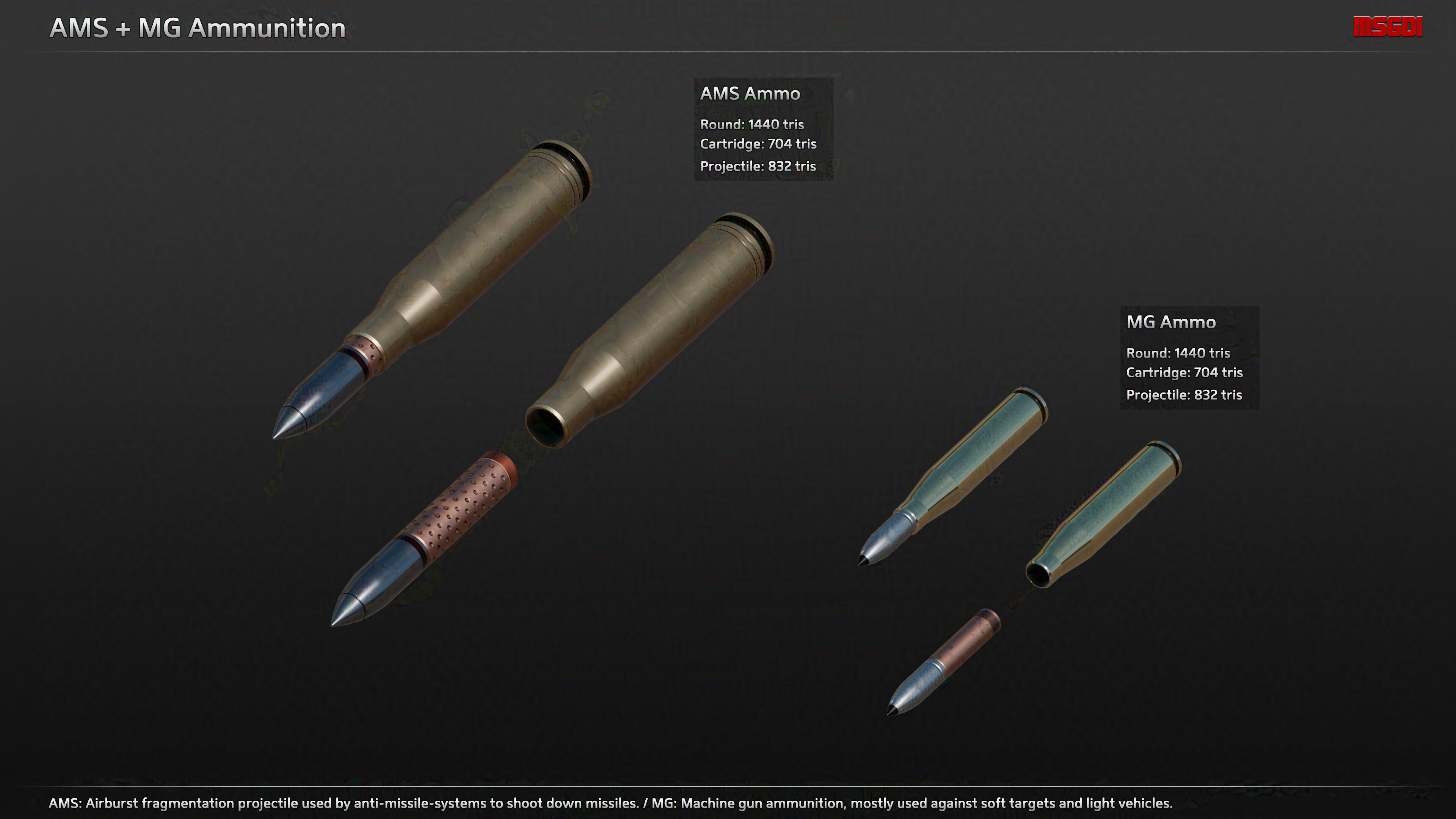 Scifi Ammunition Vehicles Mechs Low-poly 3D model_7