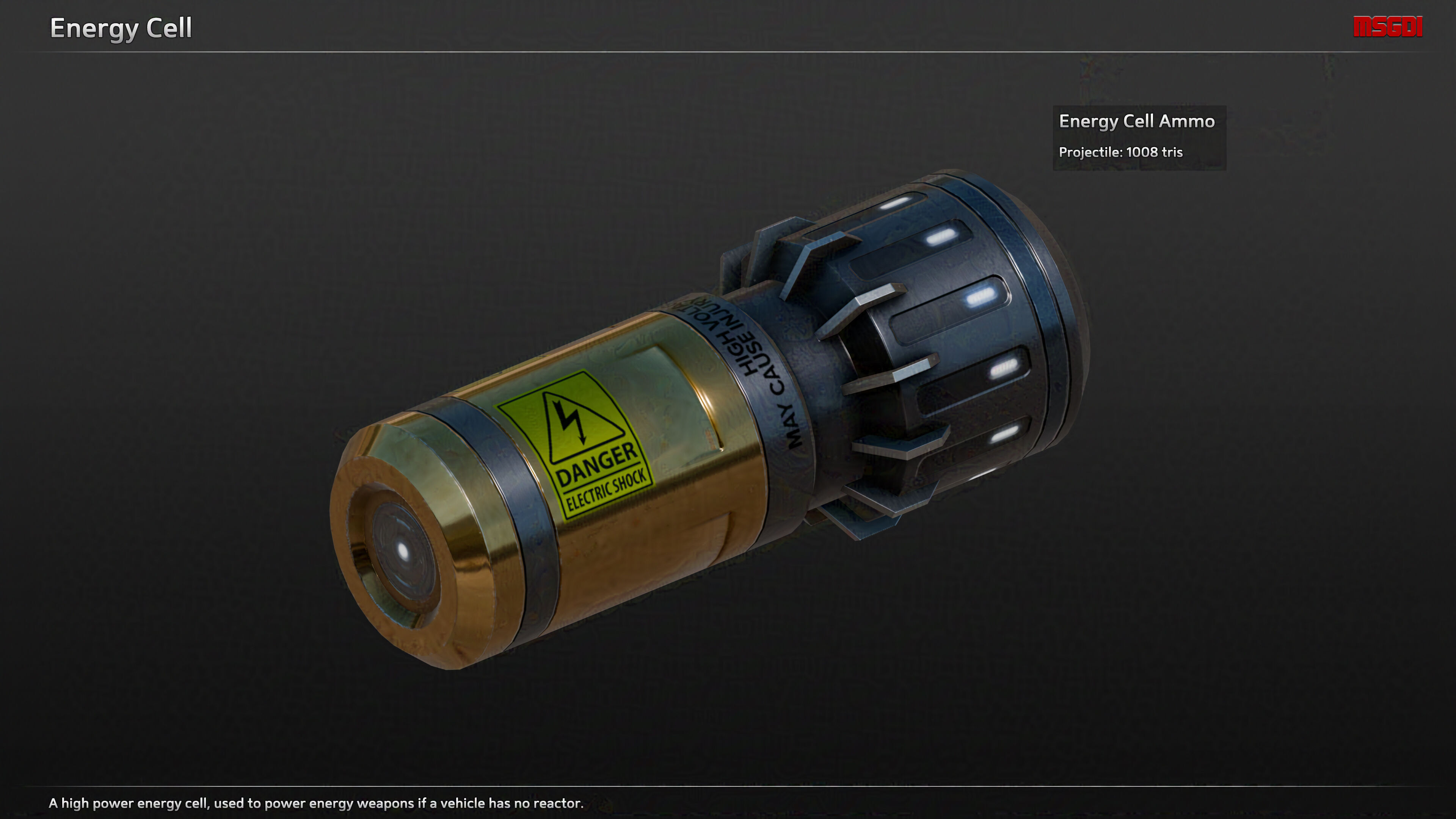 Scifi Ammunition Vehicles Mechs Low-poly 3D model_6