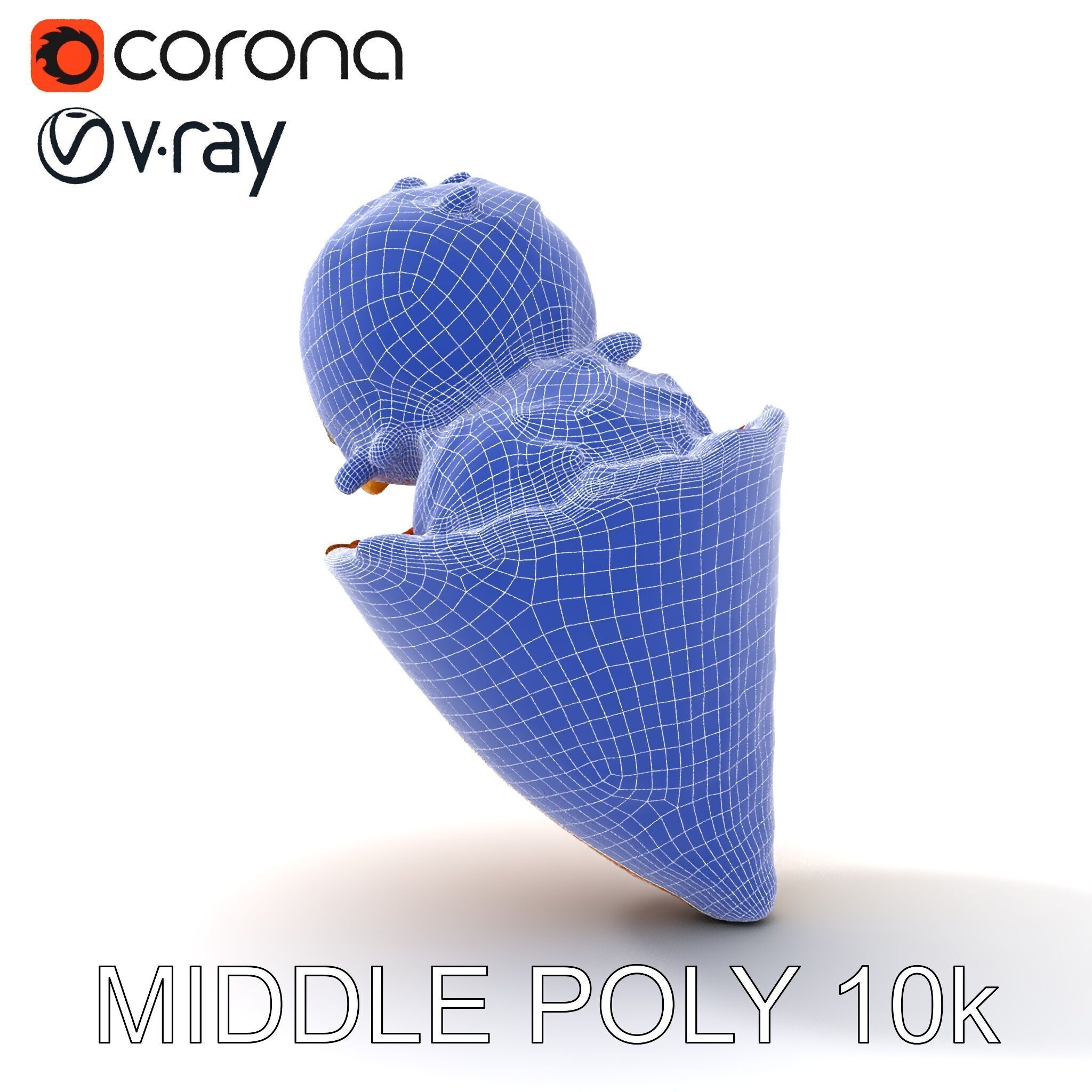 Ice Cream Cone with Sprinkles Model Pack Low-poly 3D model_32