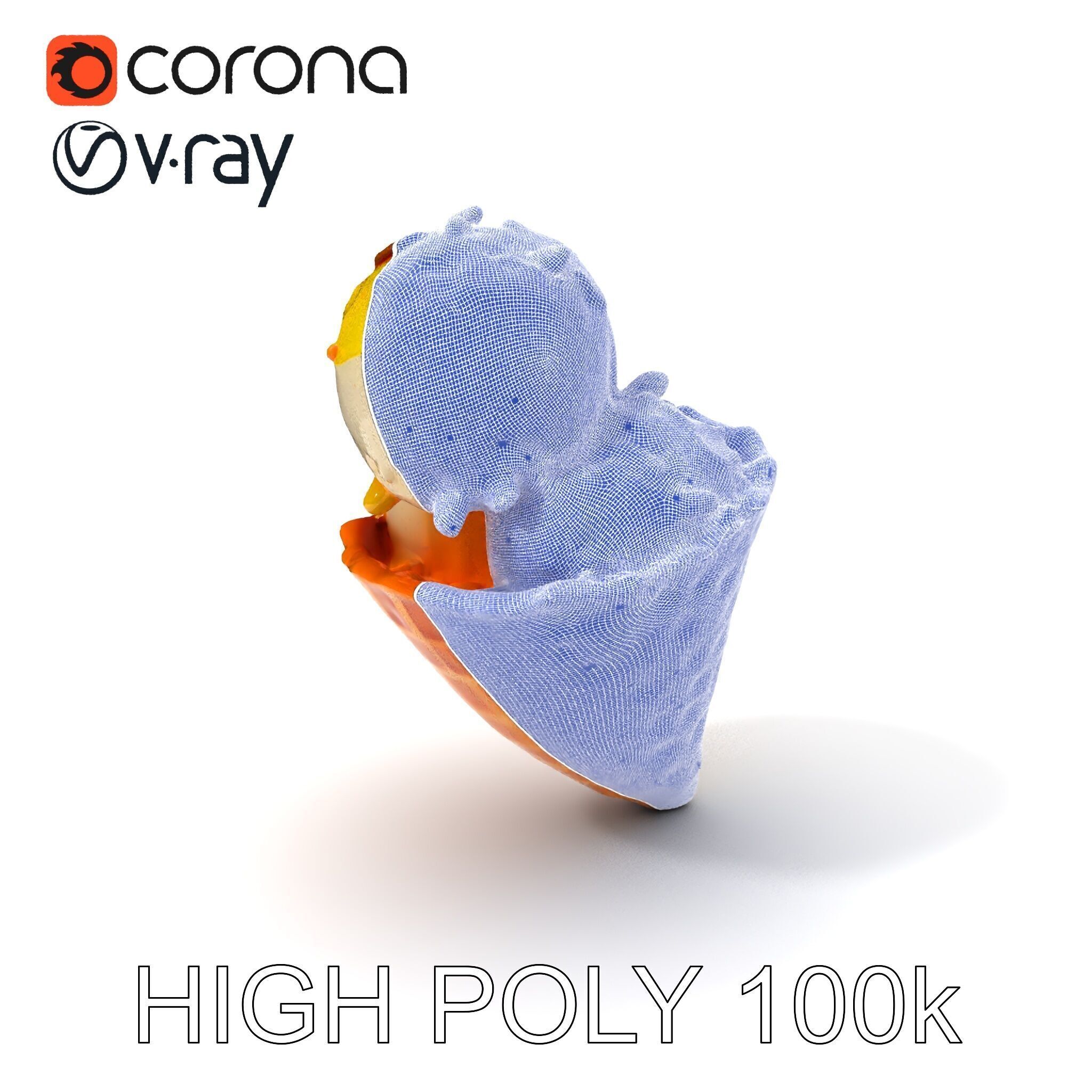 Ice Cream Cone with Sprinkles Model Pack Low-poly 3D model_3
