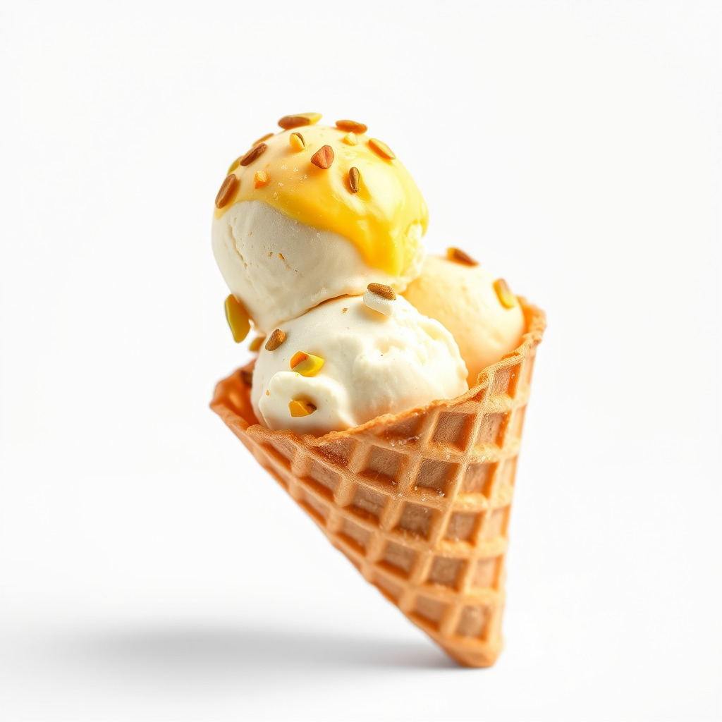 Ice Cream Cone with Sprinkles Model Pack Low-poly 3D model_4