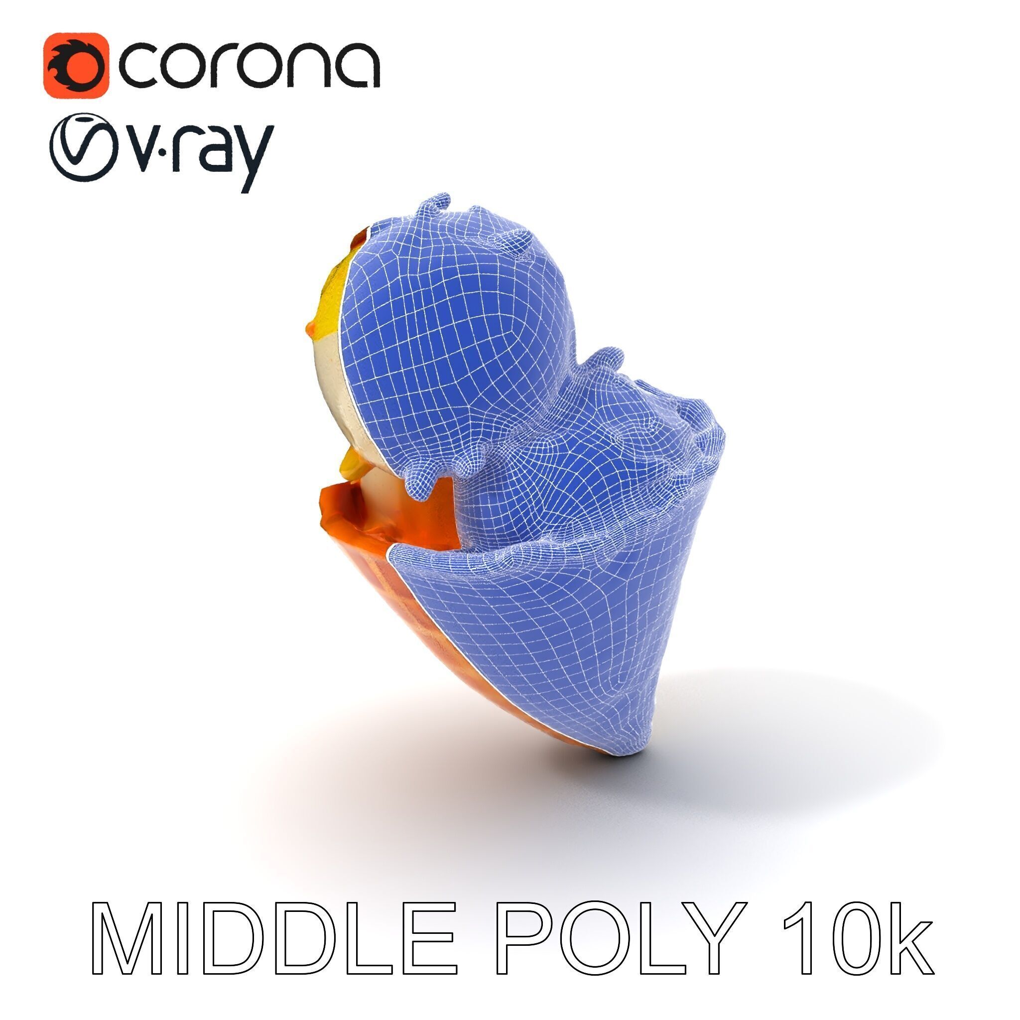 Ice Cream Cone with Sprinkles Model Pack Low-poly 3D model_15