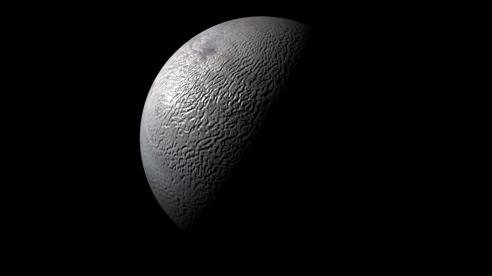 The coldest place in the solar system is Neptune's moon Triton, with surface  temperatures around -235 degrees Celsius., image size:1920x1080