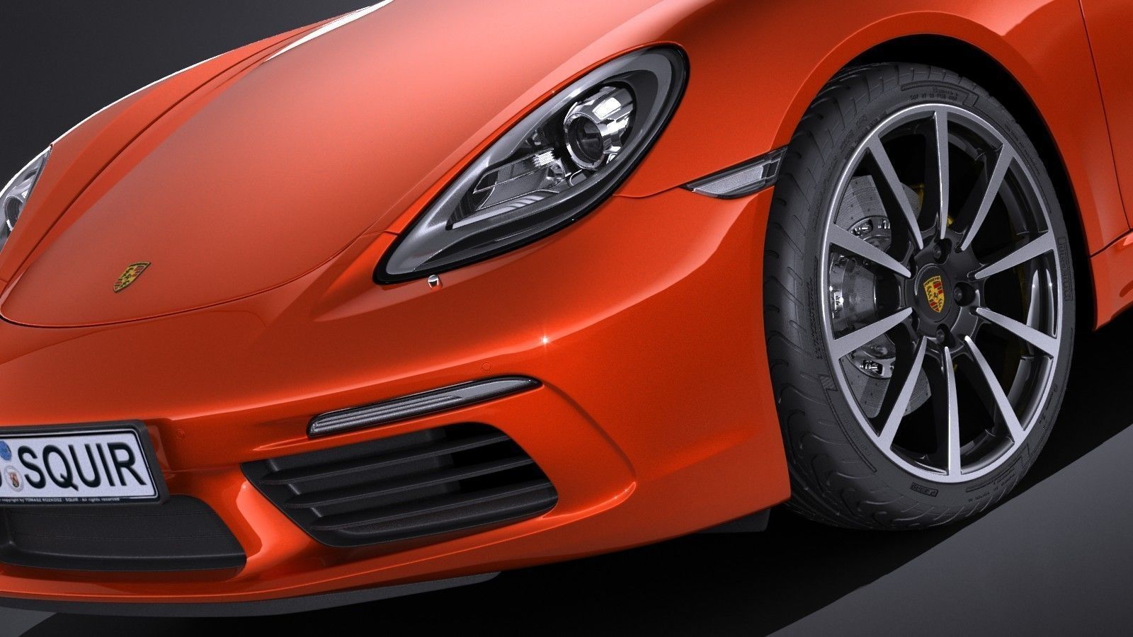 Porsche 718 Boxster 2017 3D model_2