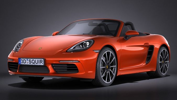 Porsche 718 Boxster 2017 3D model