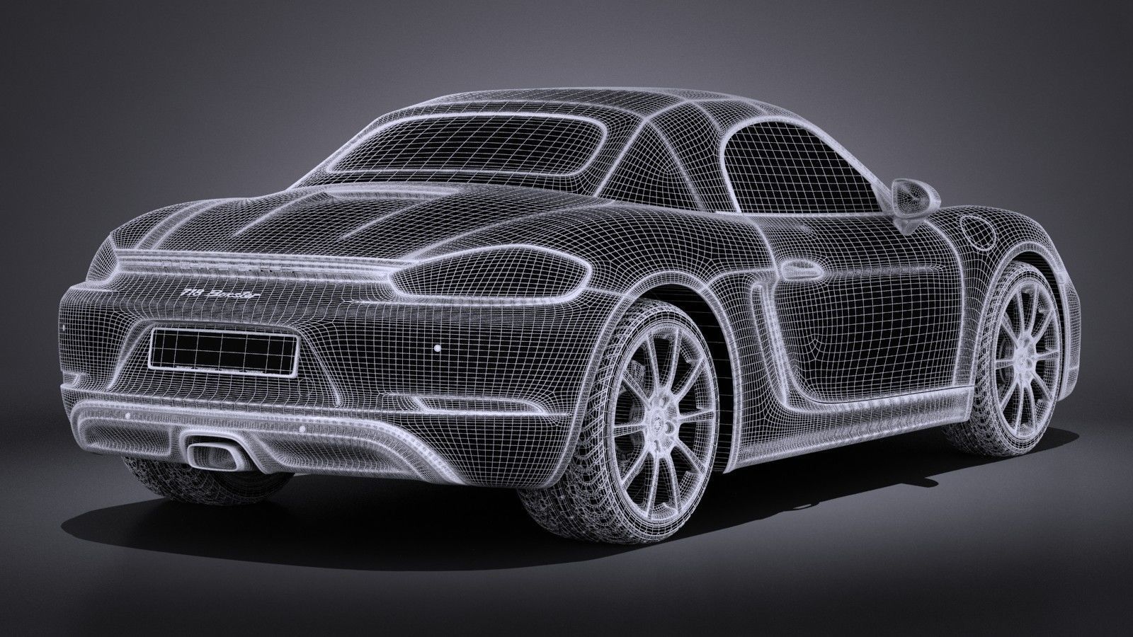 Porsche 718 Boxster 2017 3D model_21