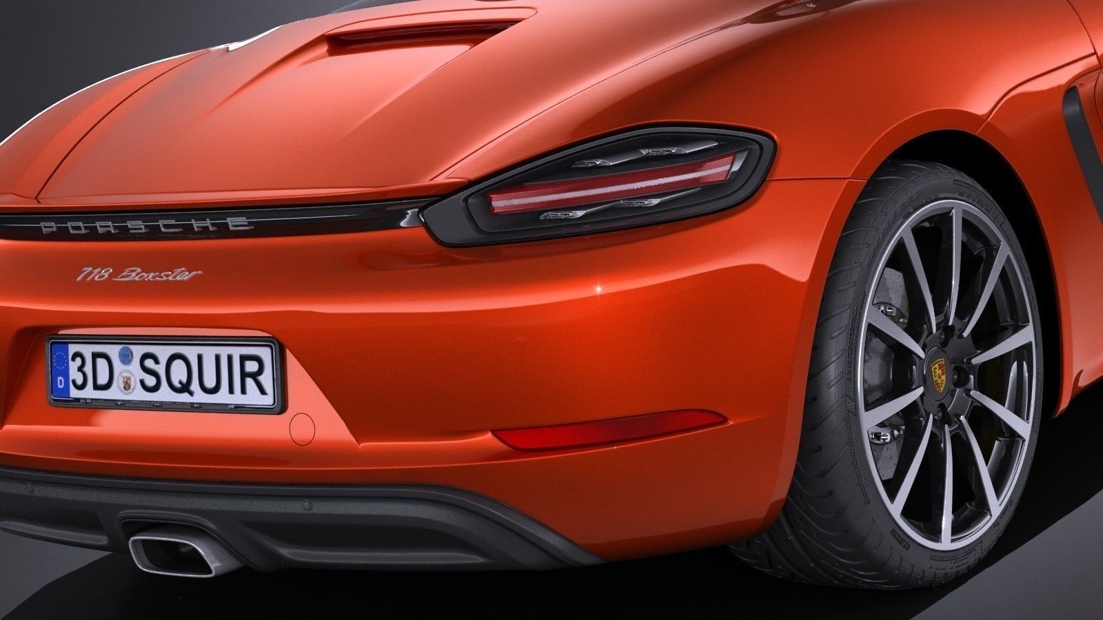 Porsche 718 Boxster 2017 3D model_3