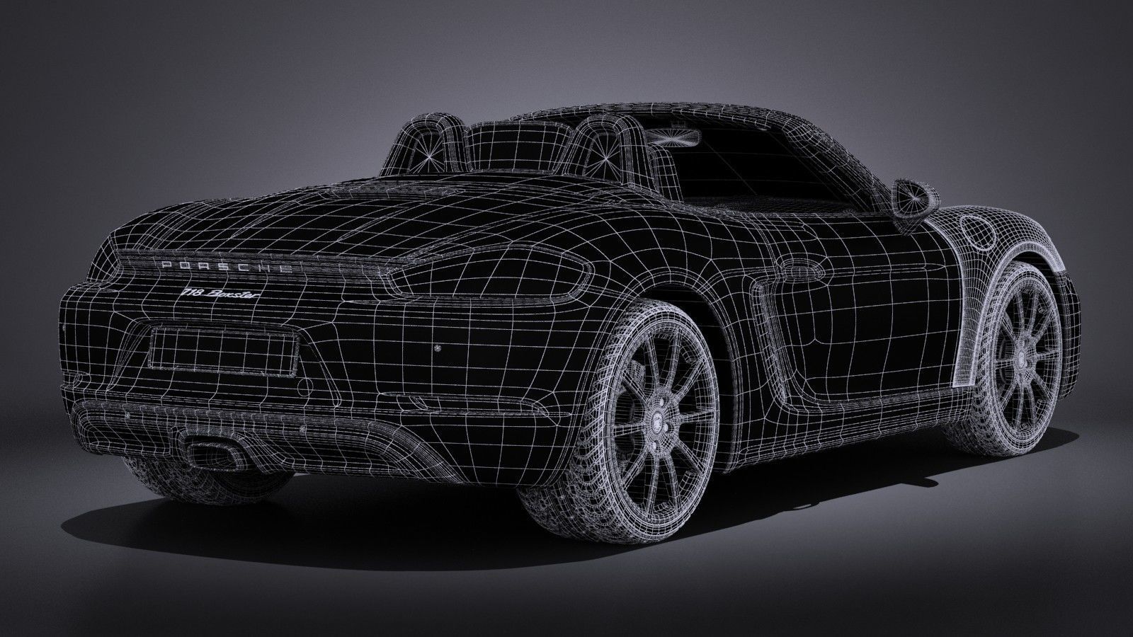 Porsche 718 Boxster 2017 3D model_23