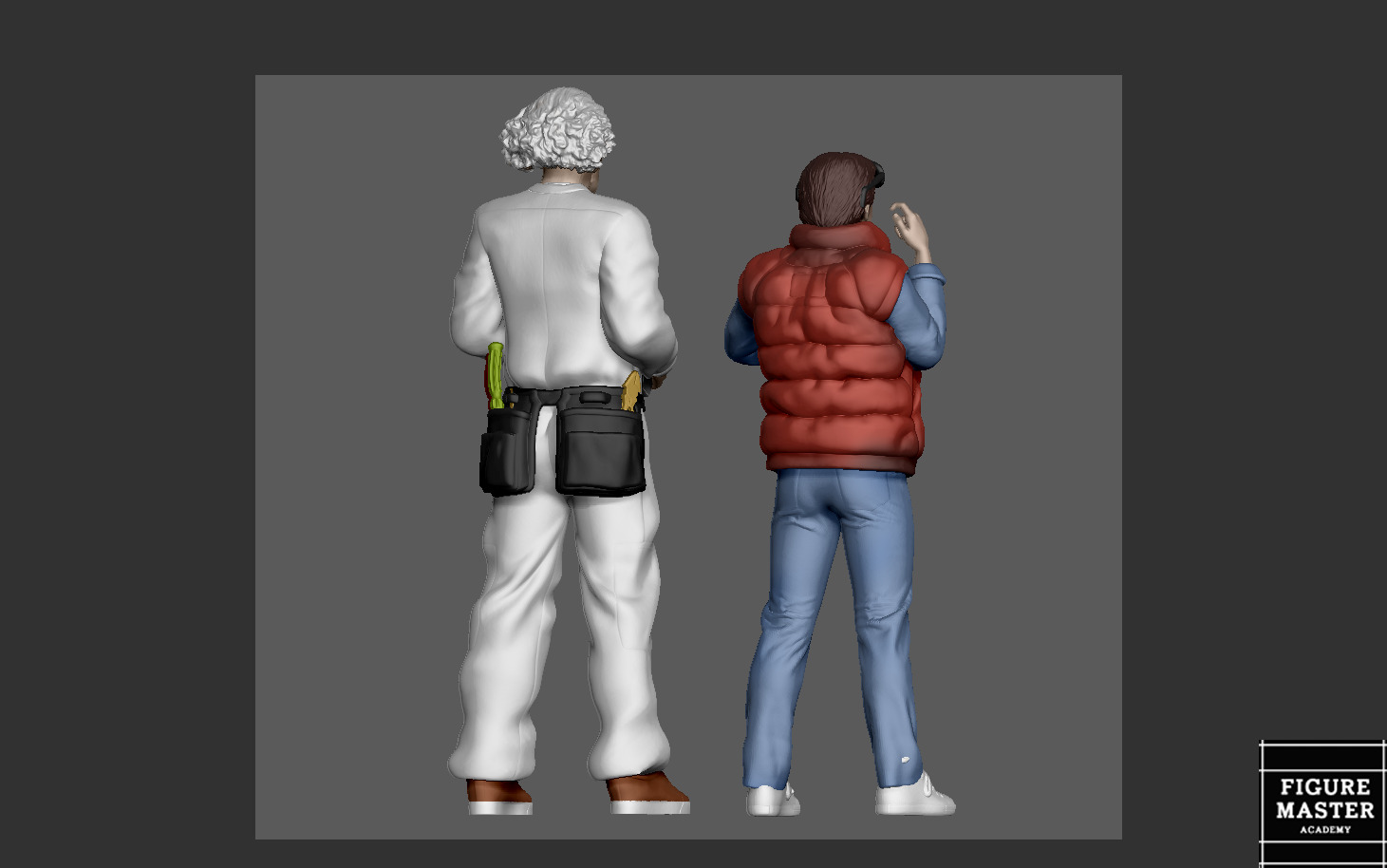 MARTY MCFLY DOC EMMETT BROWN NEW BACK TO THE FUTURE 3D print model_8