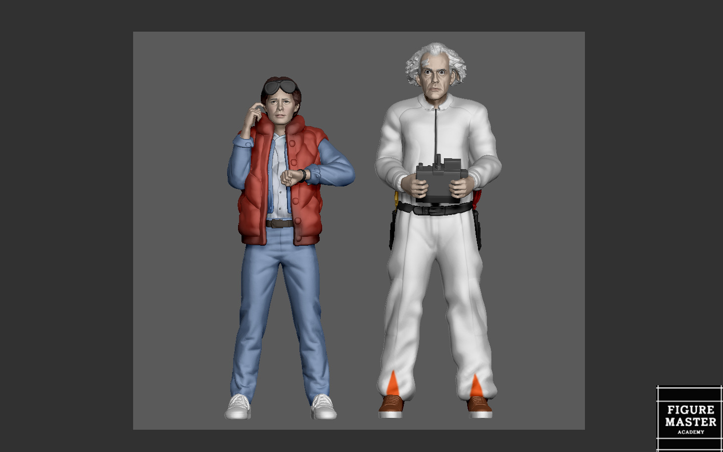 MARTY MCFLY DOC EMMETT BROWN NEW BACK TO THE FUTURE 3D print model_1