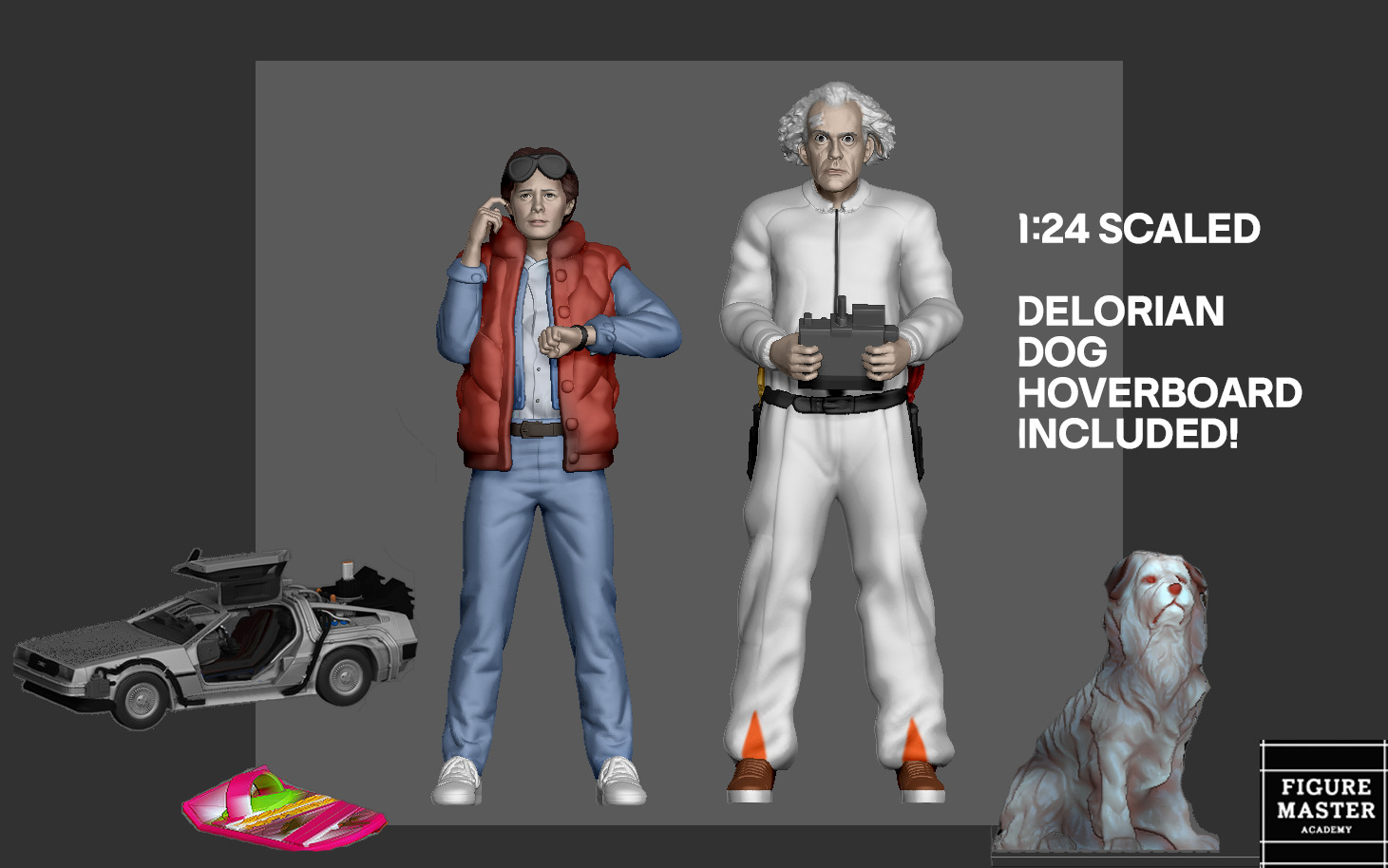 MARTY MCFLY DOC EMMETT BROWN NEW BACK TO THE FUTURE 3D print model_2