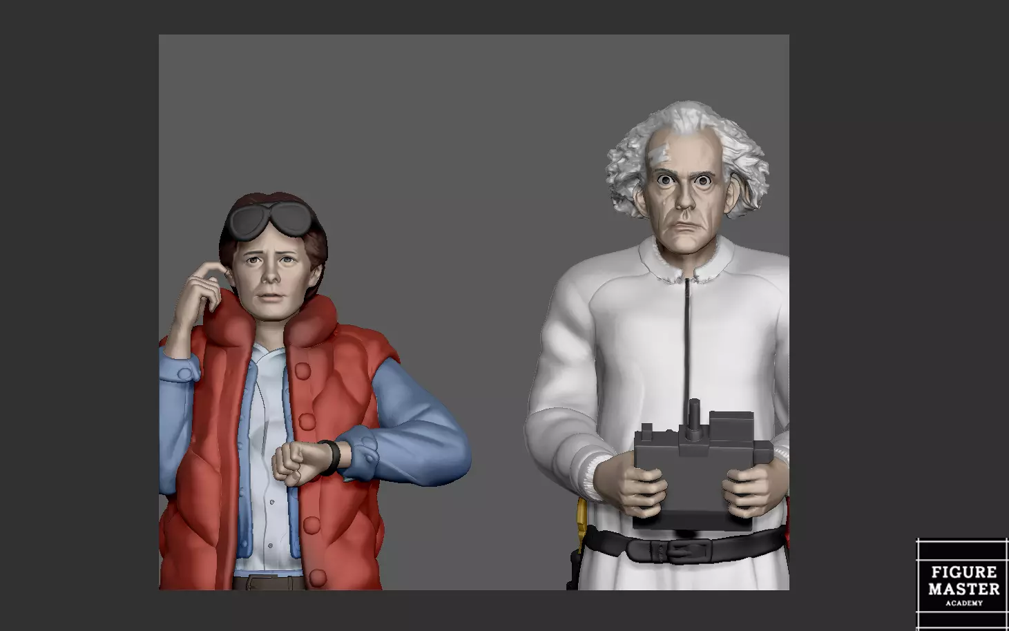 MARTY MCFLY DOC EMMETT BROWN NEW BACK TO THE FUTURE 3D print model_0
