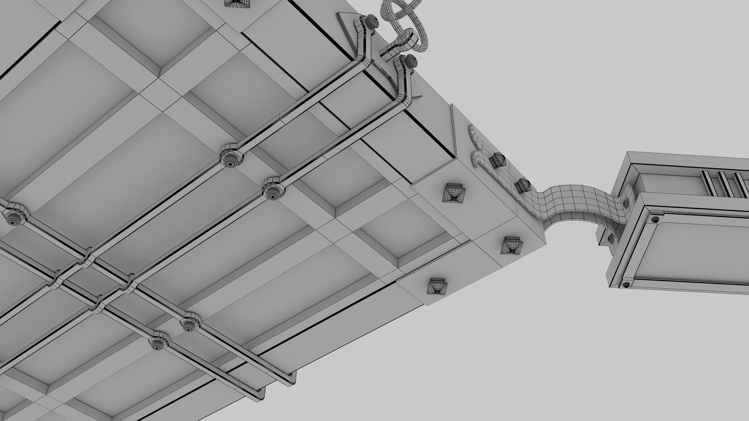  iron chandelier 3D model_3