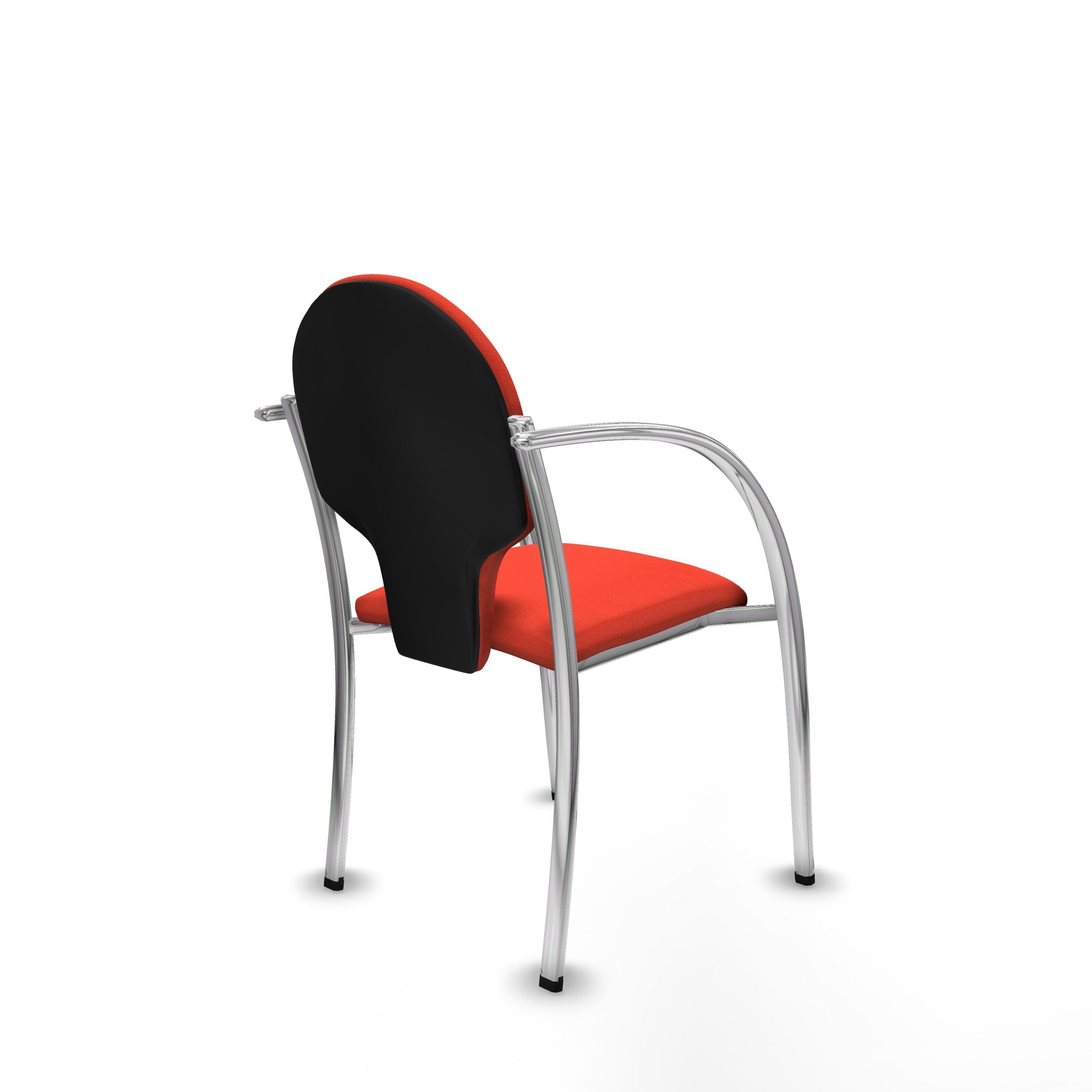 Modern Office Chair Low-poly 3D model_6