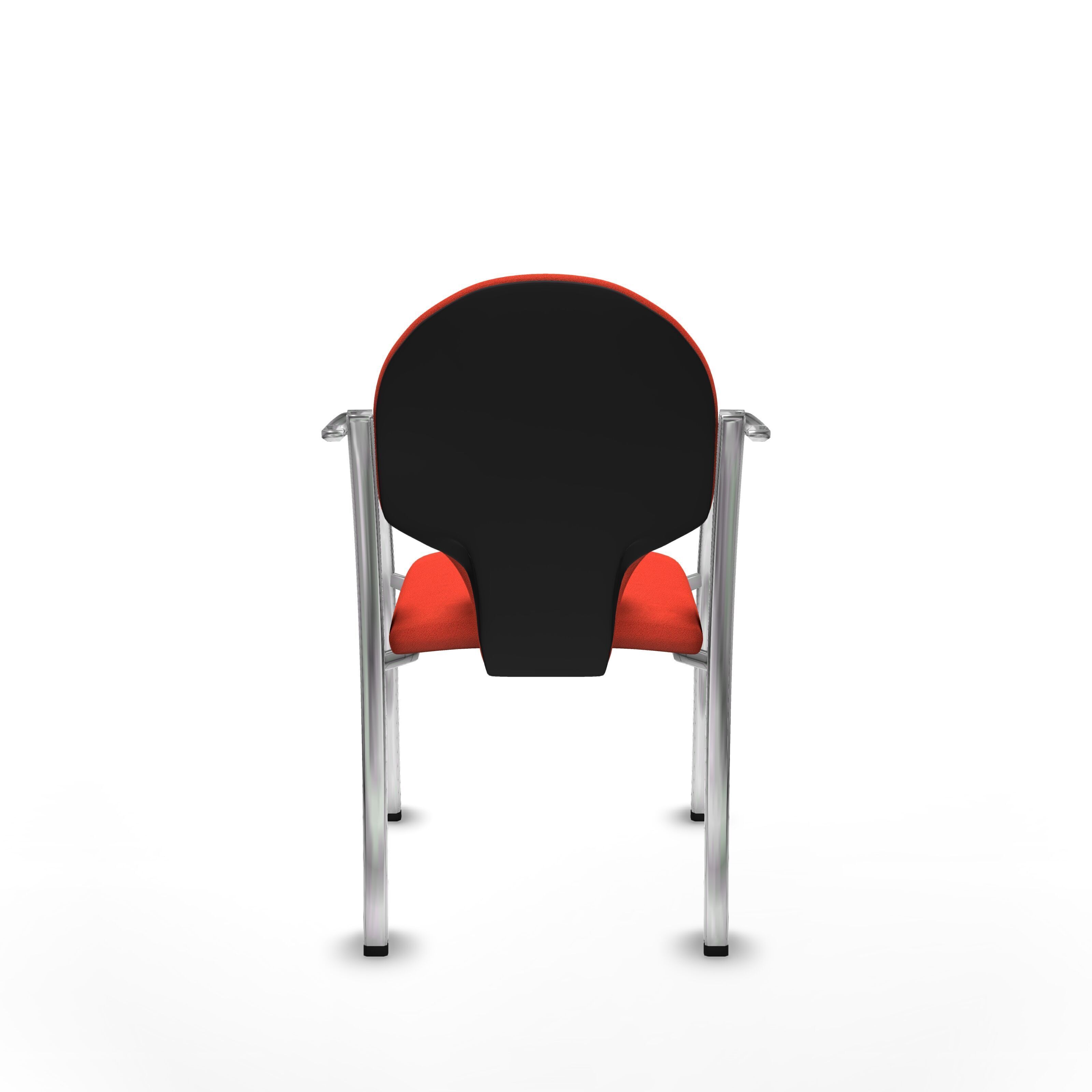 Modern Office Chair Low-poly 3D model_5