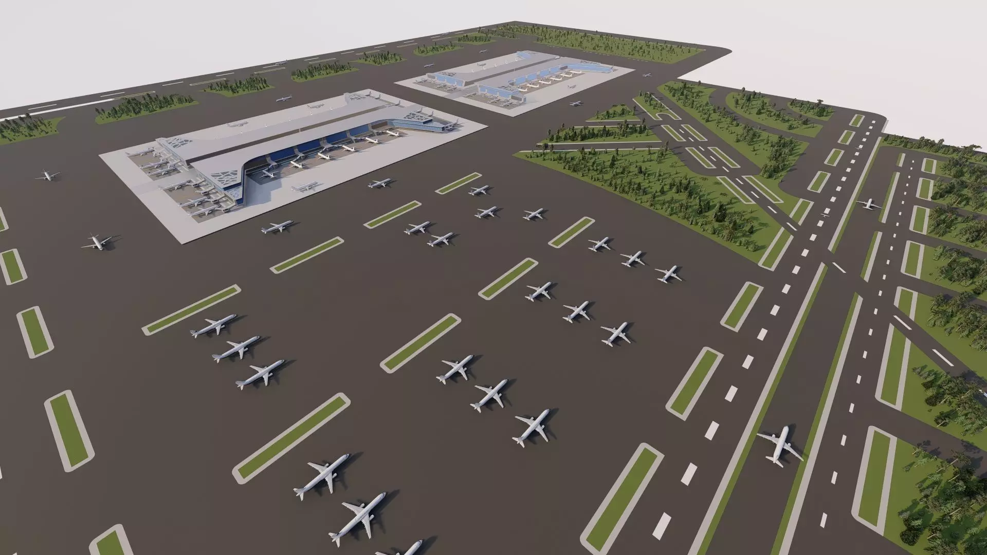3D Airport-Airport 3D model_0