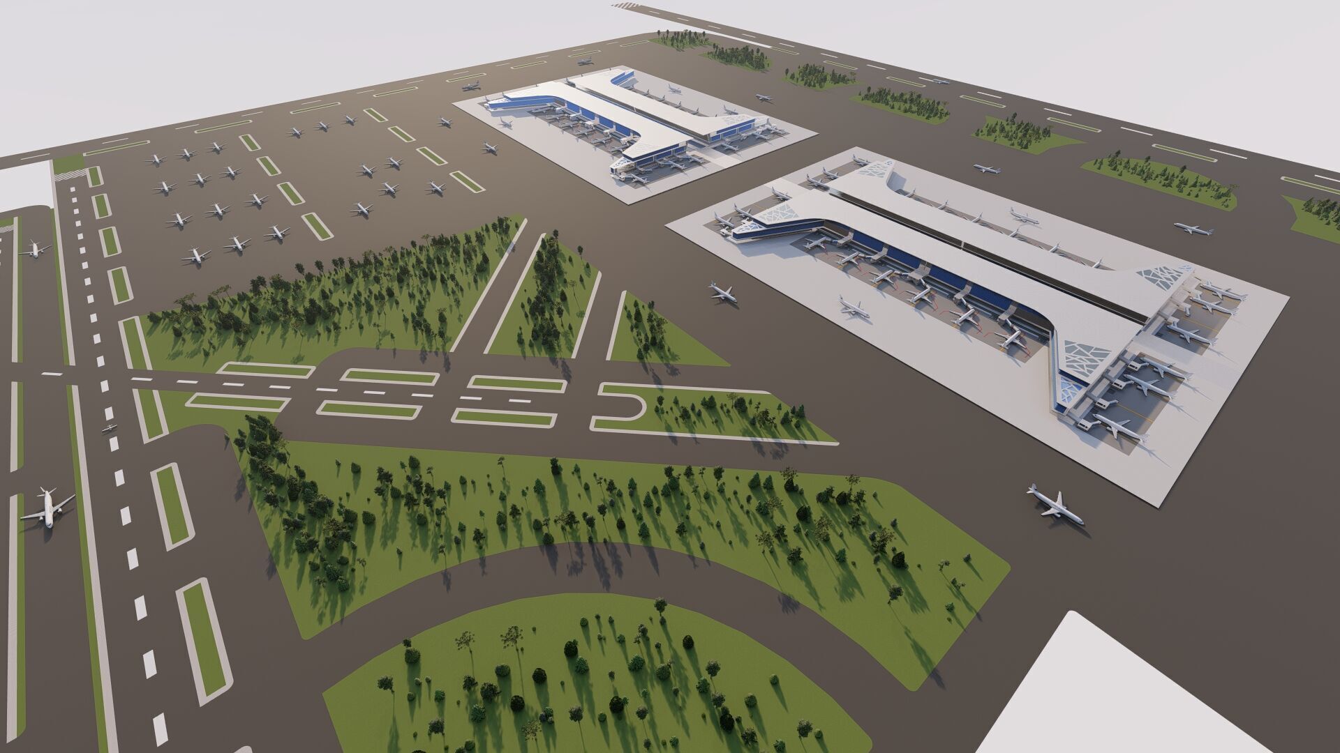3D Airport-Airport 3D model_3