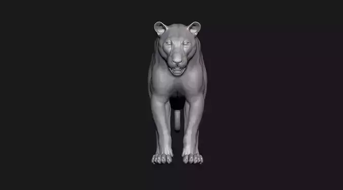 Tiger 3D Model - High Detail Sculpt for 3D Print Reference