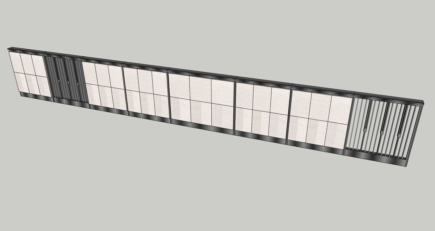 Exterior Fence Sketchup model 3D model_4