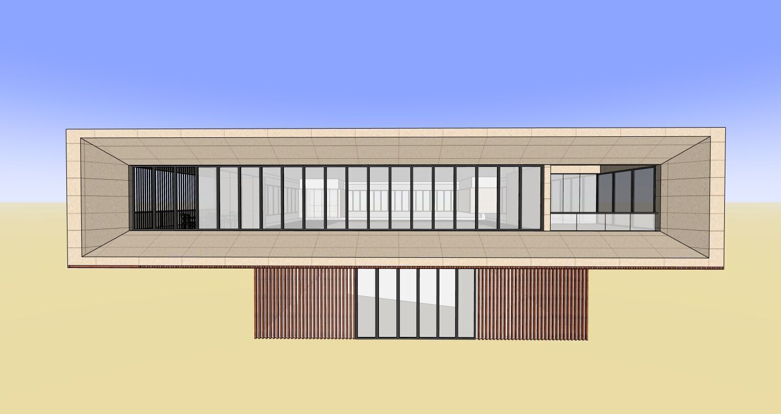 school building Sketchup model 3D model_1
