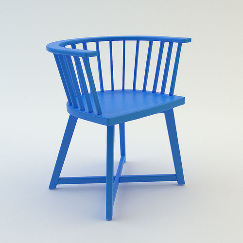 Chair blue 3D model