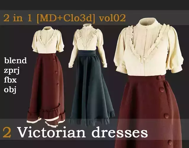 2 Victorian dresses vol02